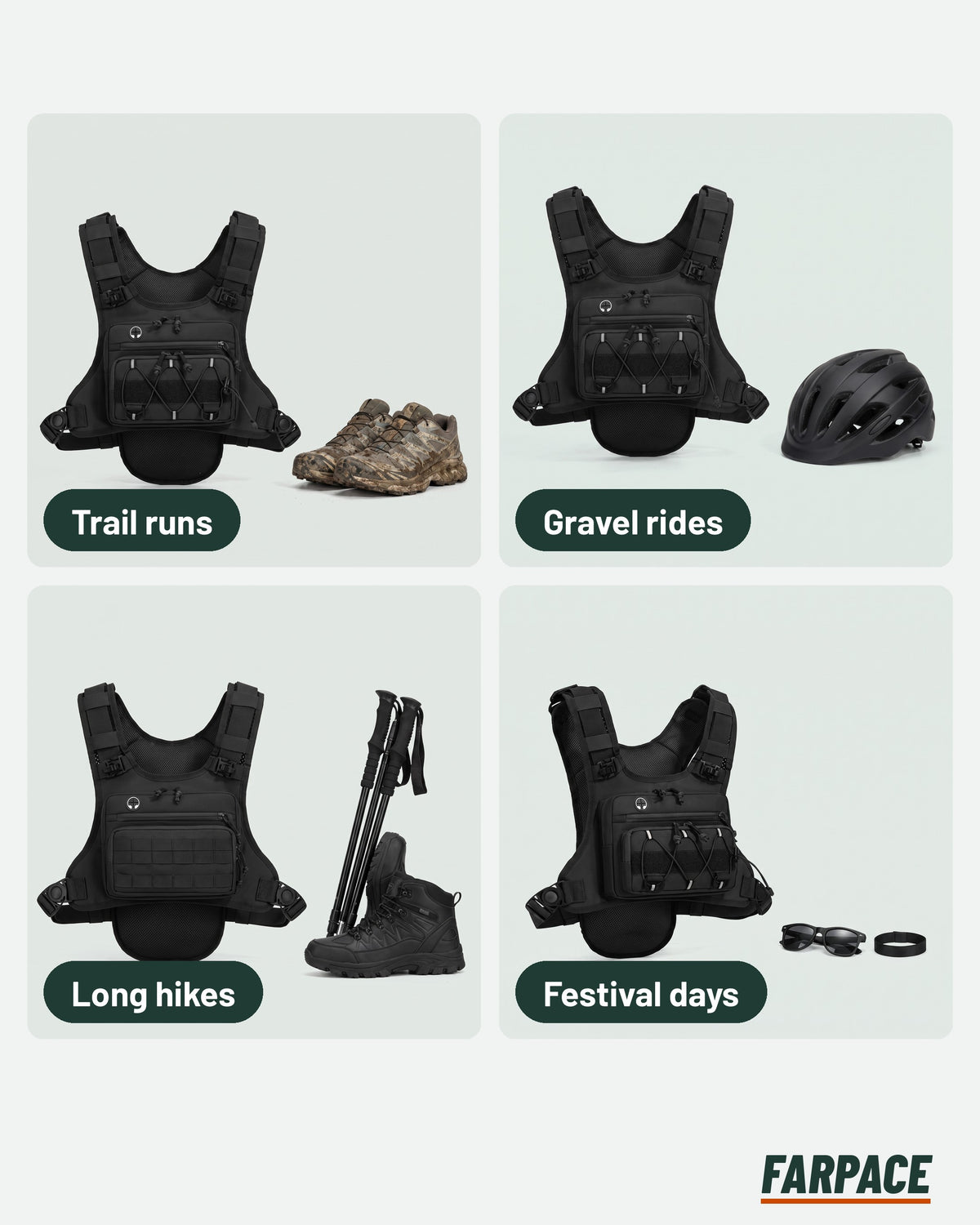 One vest, every route